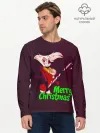 Мужской лонгслив базовый / Merry Christmas