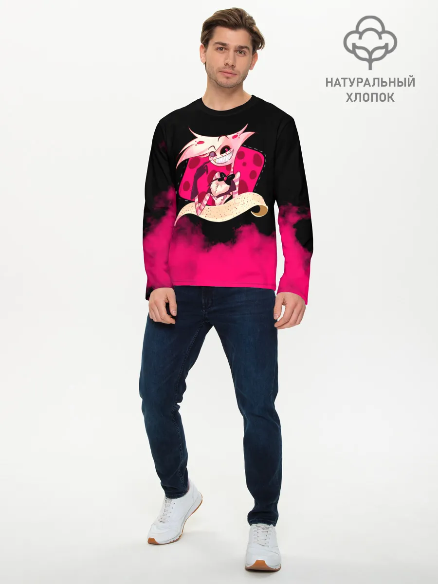 Мужской лонгслив базовый / Hazbin Hotel