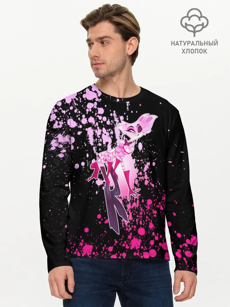 Мужской лонгслив базовый / Hazbin Hotel