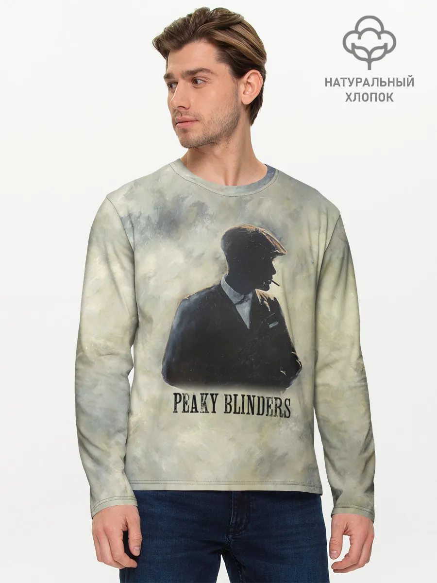 Мужской лонгслив базовый / Острые козырьки