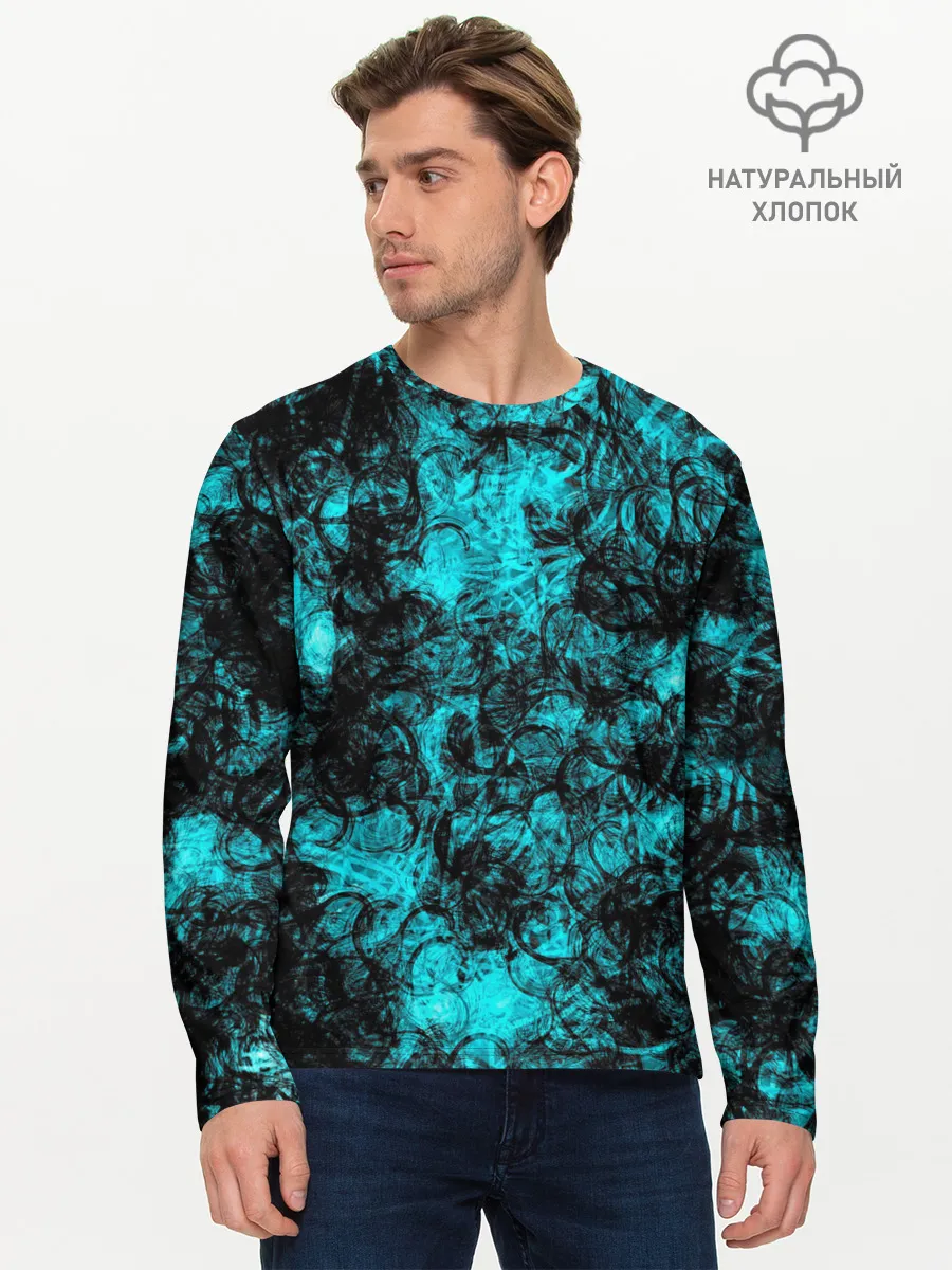 Мужской лонгслив базовый / Узор