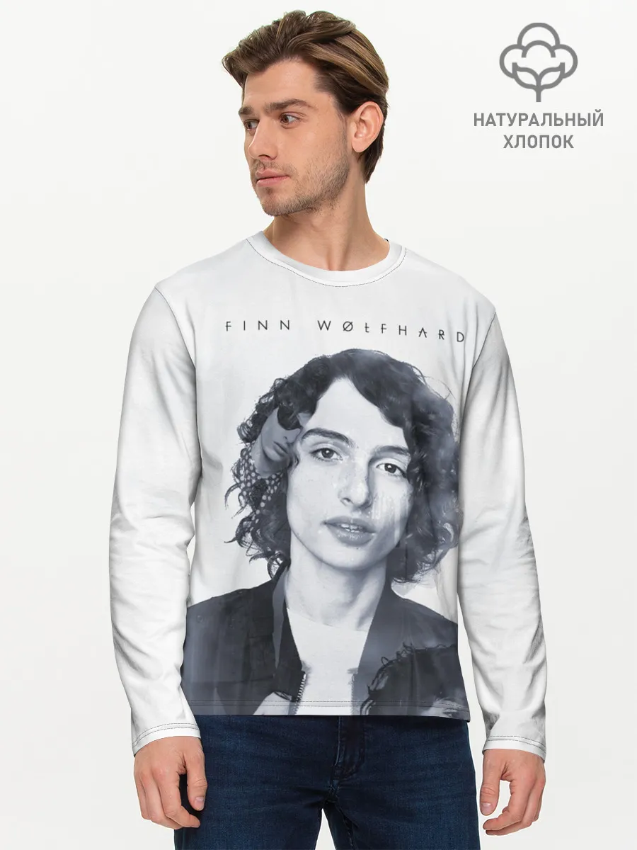 Мужской лонгслив базовый / Финн Вулфард