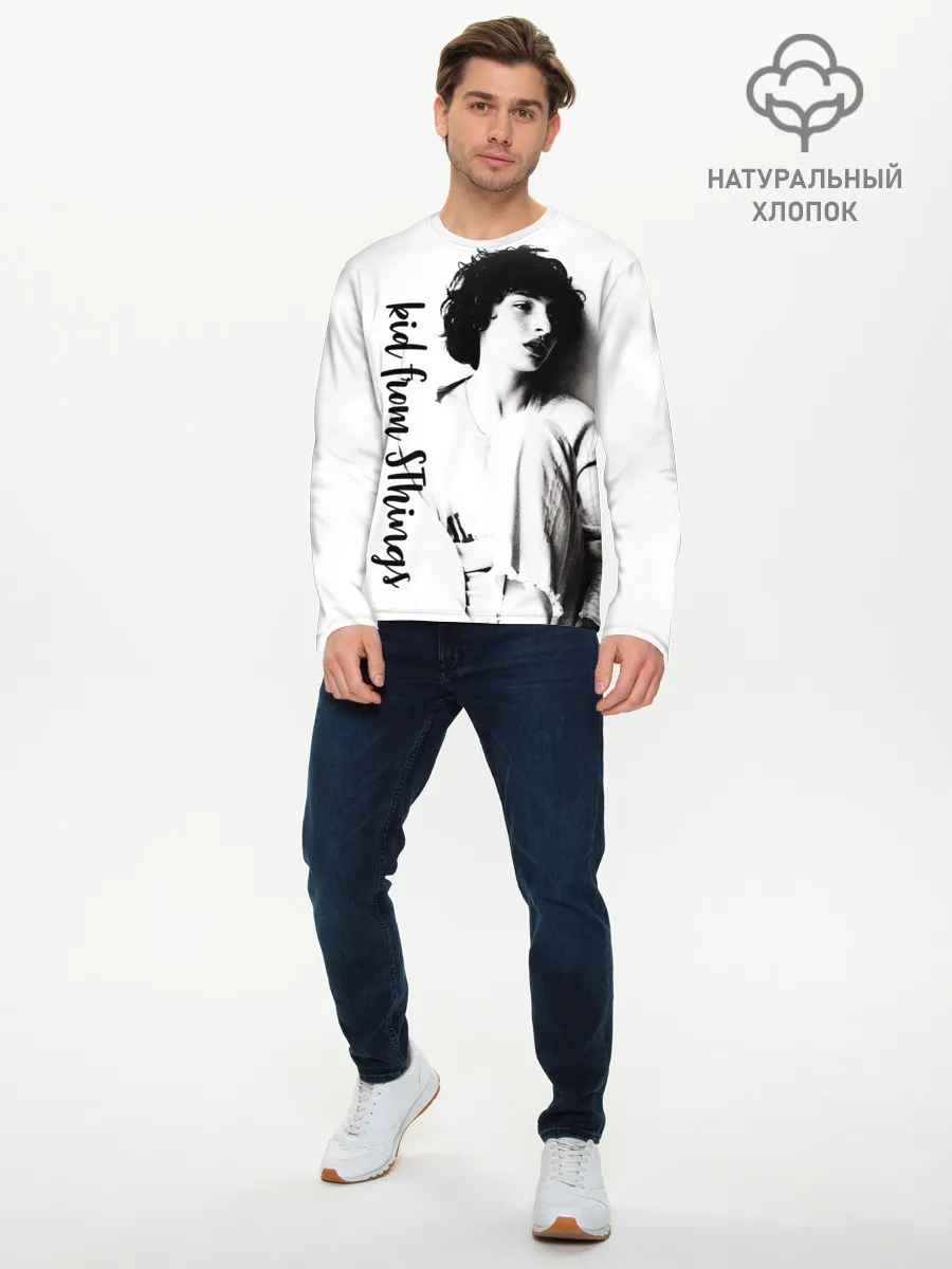 Мужской лонгслив базовый / Финн Вулфард