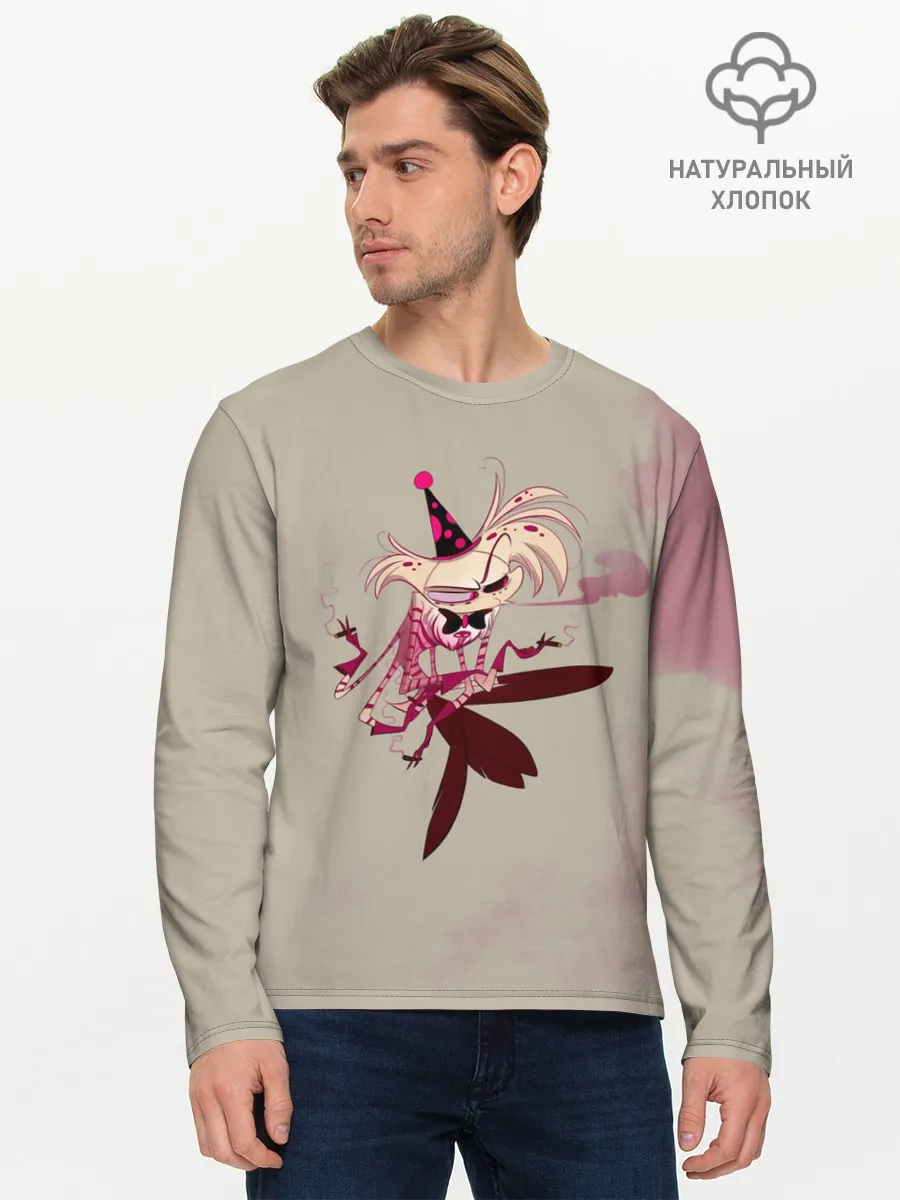 Мужской лонгслив базовый / Hazbin Hotel