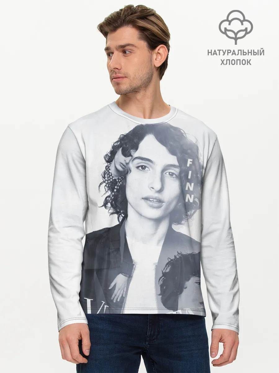 Мужской лонгслив базовый / Финн Вулфард