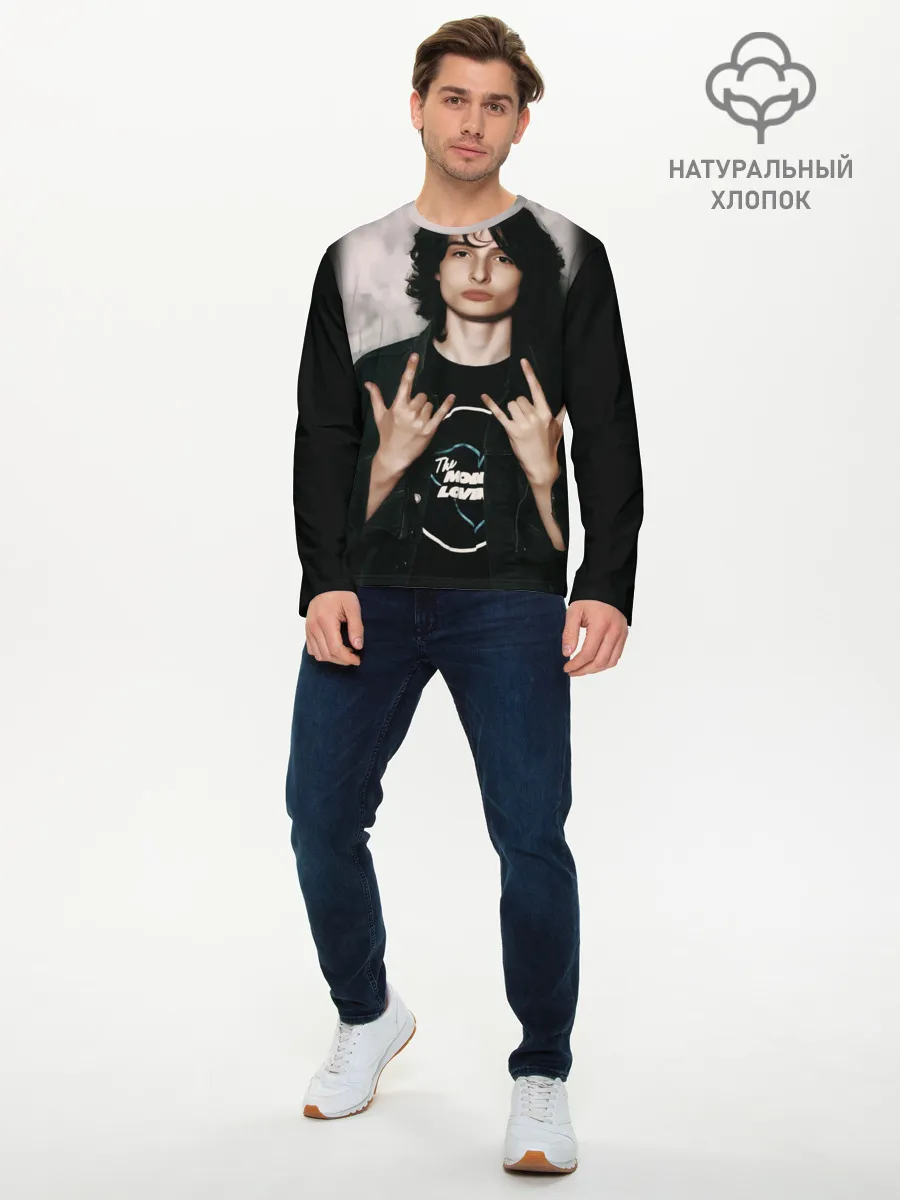 Мужской лонгслив базовый / finn wolfhard