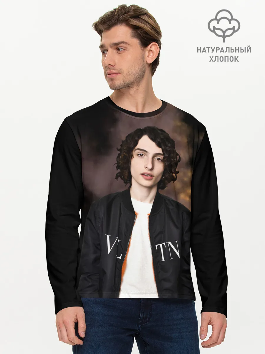 Мужской лонгслив базовый / finn wolfhard
