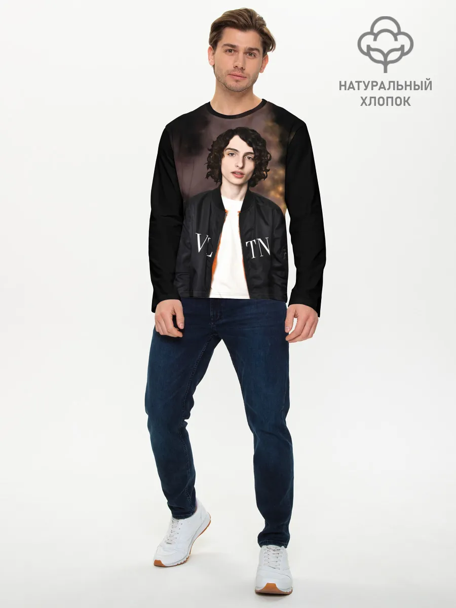 Мужской лонгслив базовый / finn wolfhard