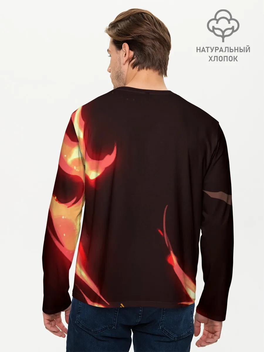 Мужской лонгслив базовый / Клинок рассекающий демонов