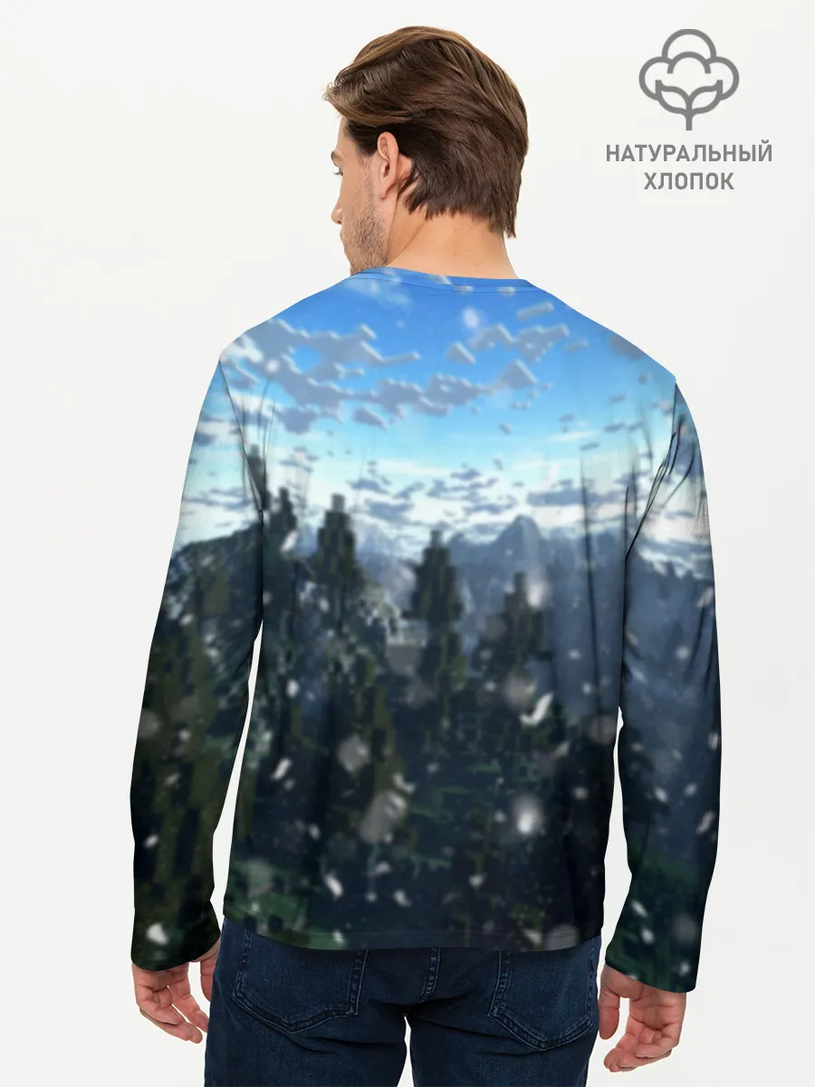 Мужской лонгслив базовый / Minecraft / Майнкрафт
