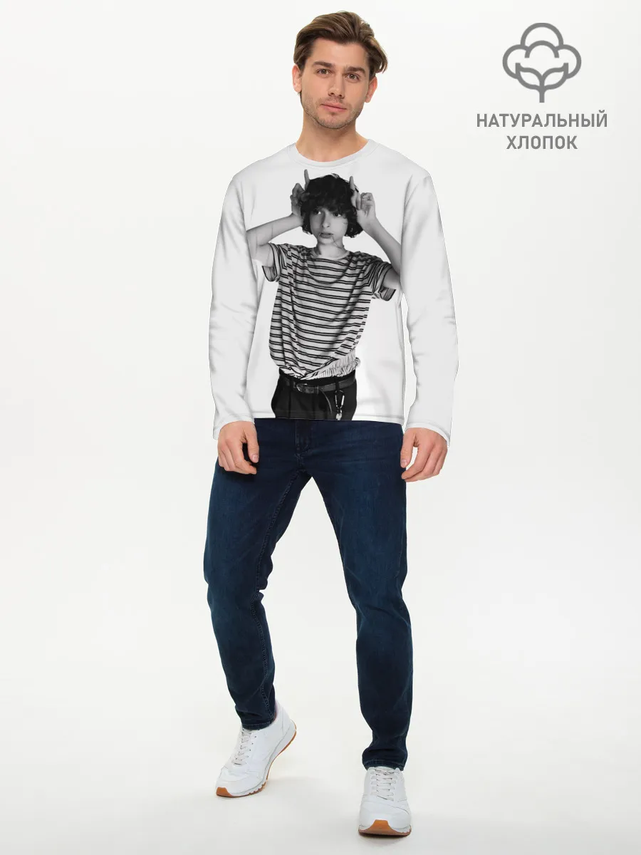 Мужской лонгслив базовый / finn wolfhard