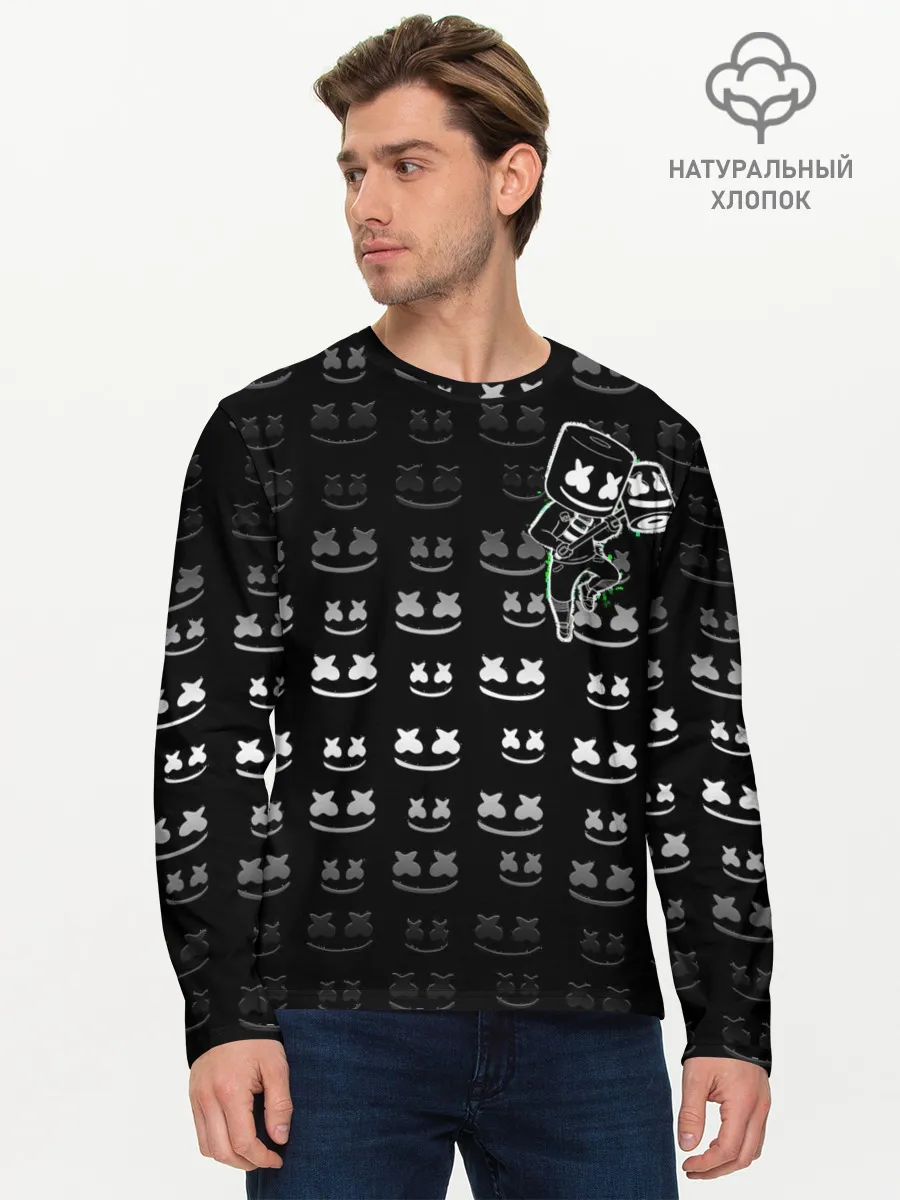 Мужской лонгслив базовый / FORTNITE X MARSHMELLO