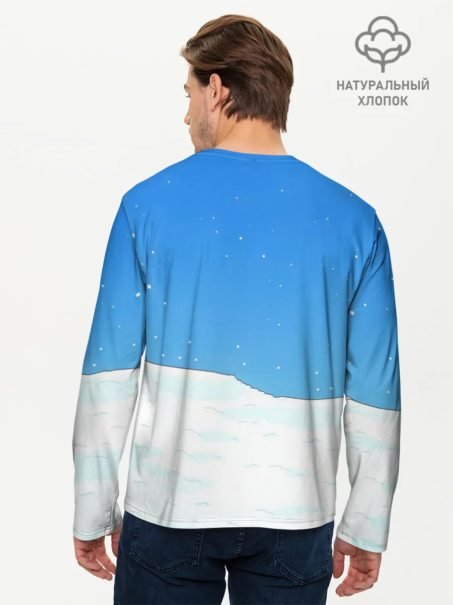 Мужской лонгслив базовый / Simpsons New Year