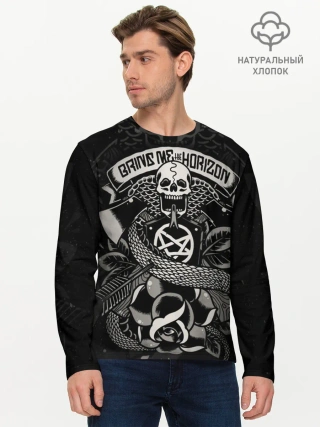 Мужской лонгслив базовый / Bring Me the Horizon