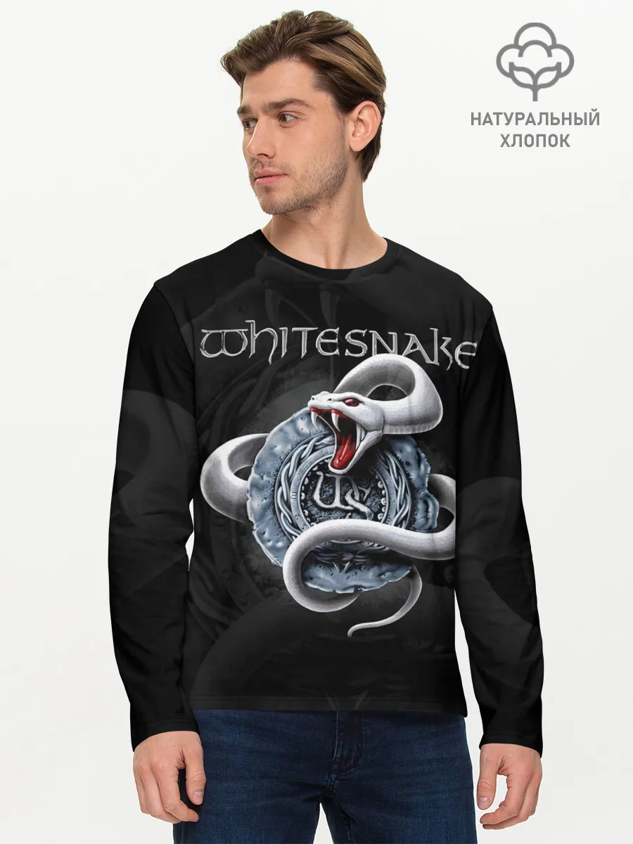 Мужской лонгслив базовый / Whitesnake
