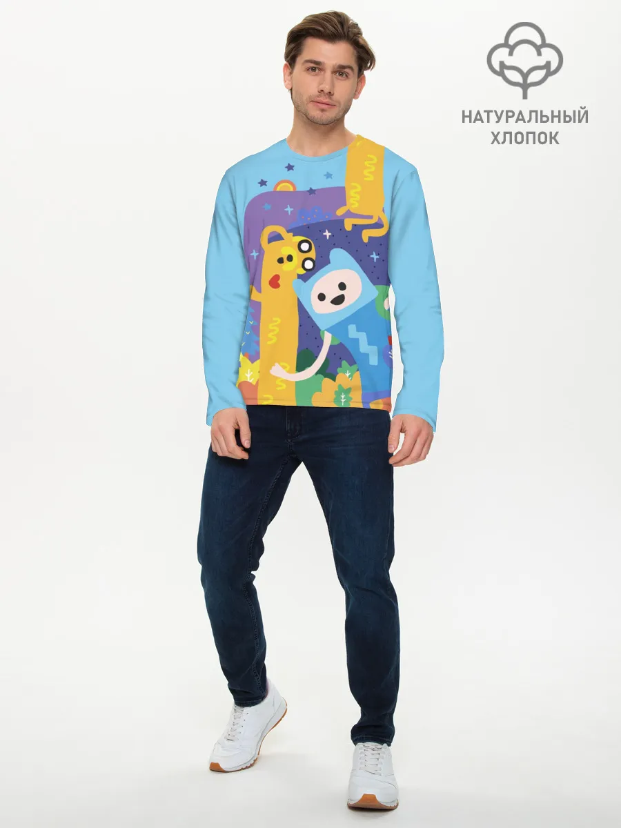 Мужской лонгслив базовый / Время приключений Winter