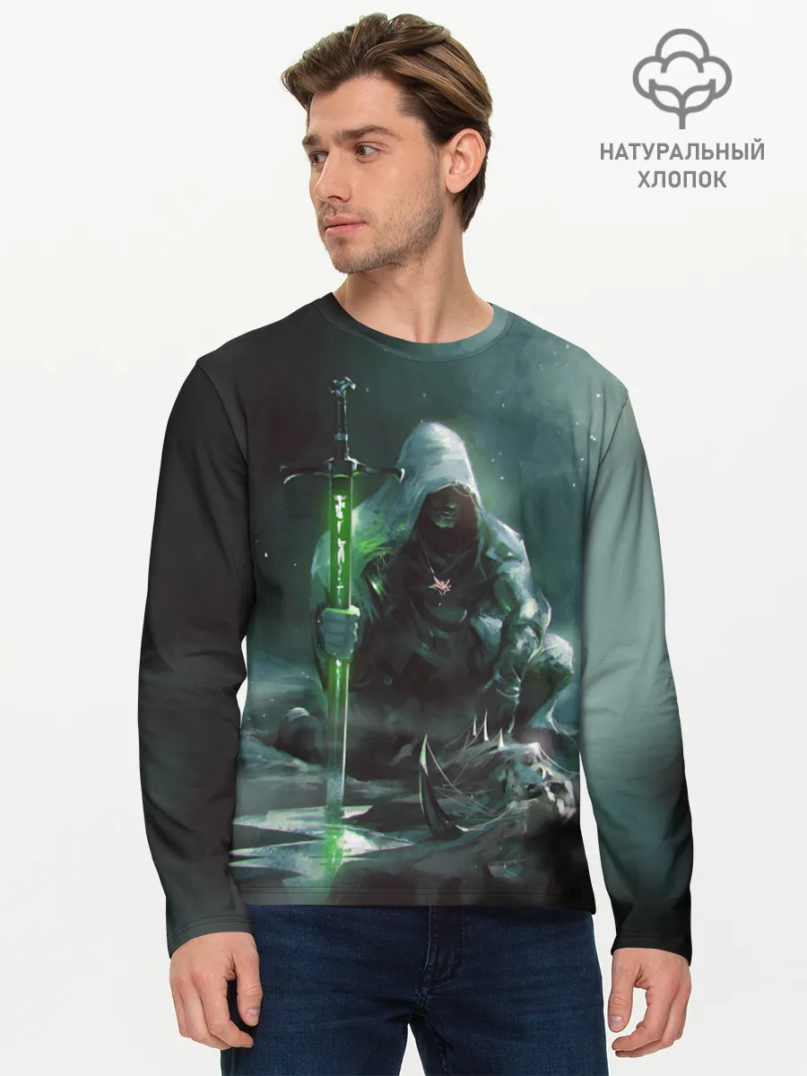Мужской лонгслив базовый / ВЕДЬМАК