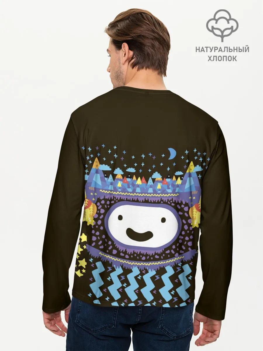Мужской лонгслив базовый / Время приключений Snow