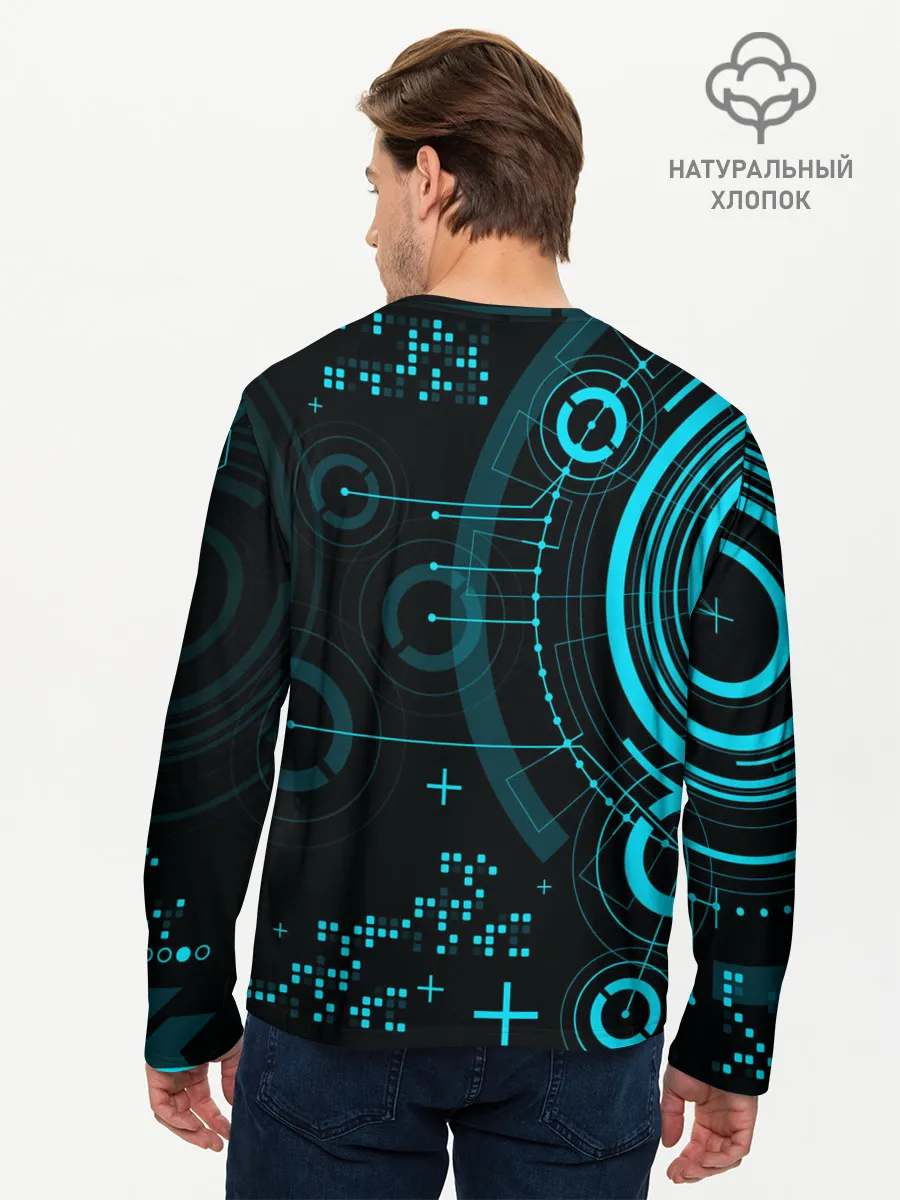 Мужской лонгслив базовый / SpaceX