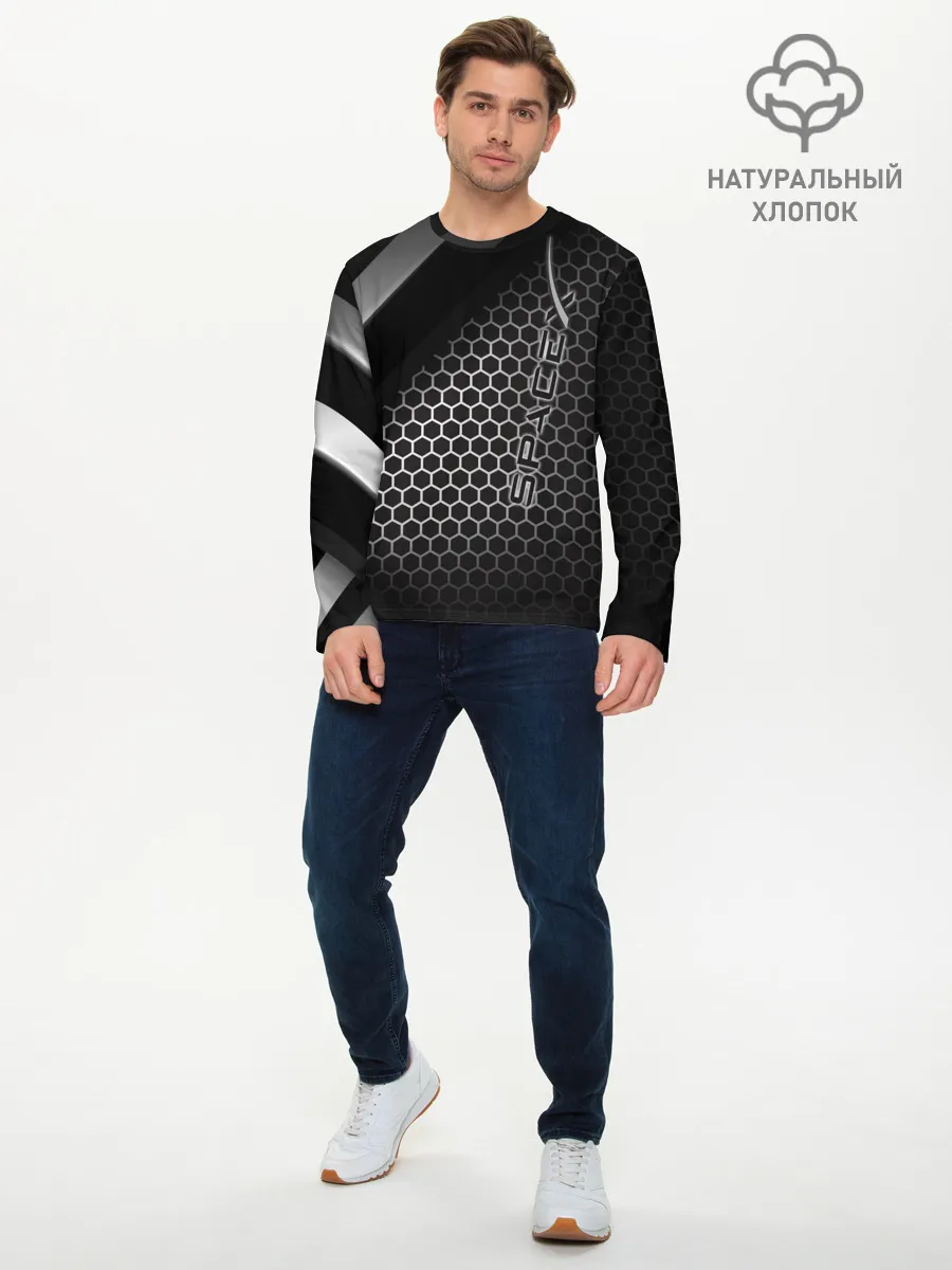 Мужской лонгслив базовый / SpaceX