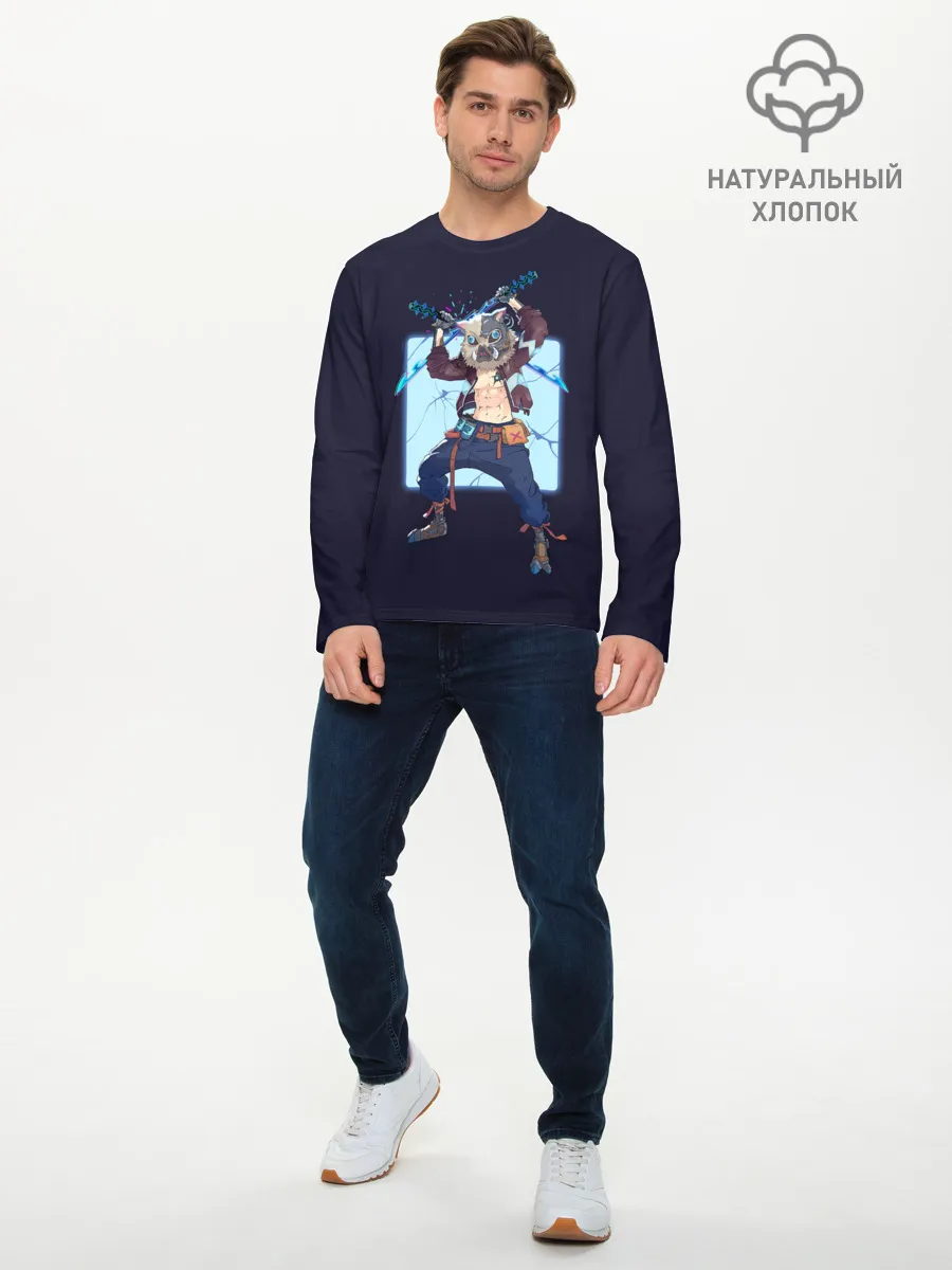 Мужской лонгслив базовый / Иноске Хашибира