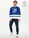 Мужской лонгслив базовый / Тампа-Бэй Лайтнинг НХЛ