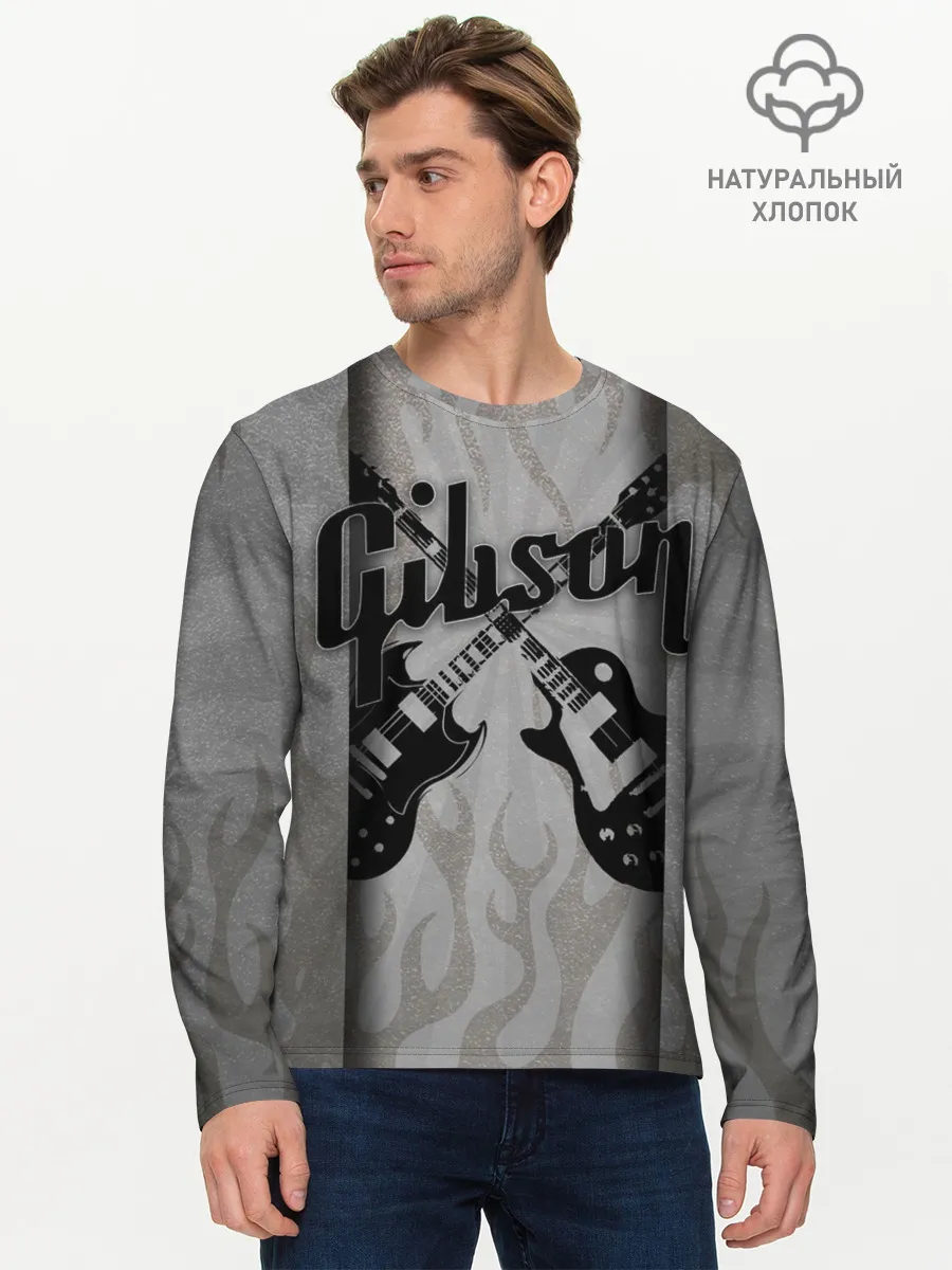 Мужской лонгслив базовый / Gibson