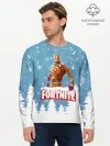 Мужской лонгслив базовый / Новогодний Fortnite