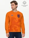 Мужской лонгслив базовый / Сборная Голландии