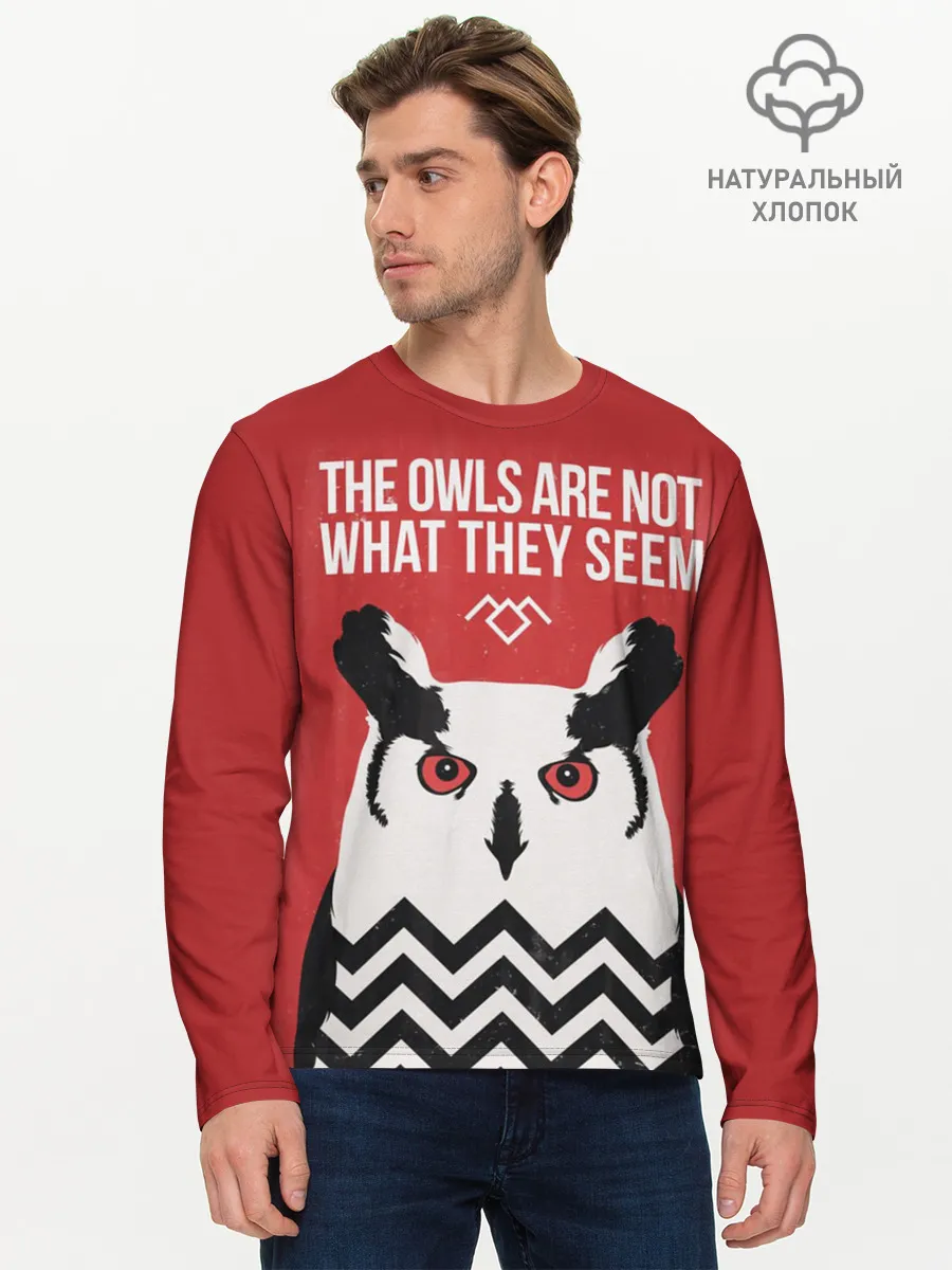 Мужской лонгслив базовый / Twin Peaks