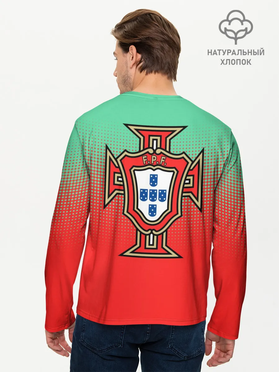 Мужской лонгслив базовый / Сборная Португалии