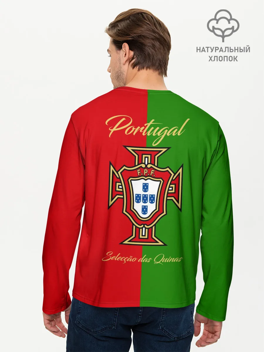 Мужской лонгслив базовый / Сборная Португалии