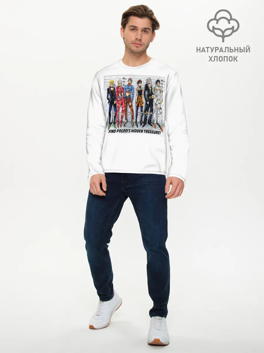 Мужской лонгслив базовый / JoJo Bizarre Adventure