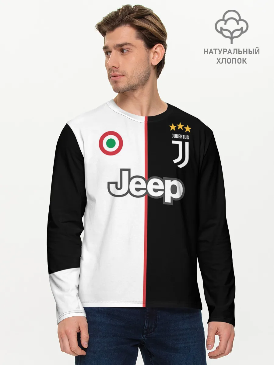 Мужской лонгслив базовый / Ronaldo Juventus Home 19/20