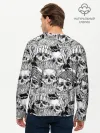 Мужской лонгслив базовый / Human skulls