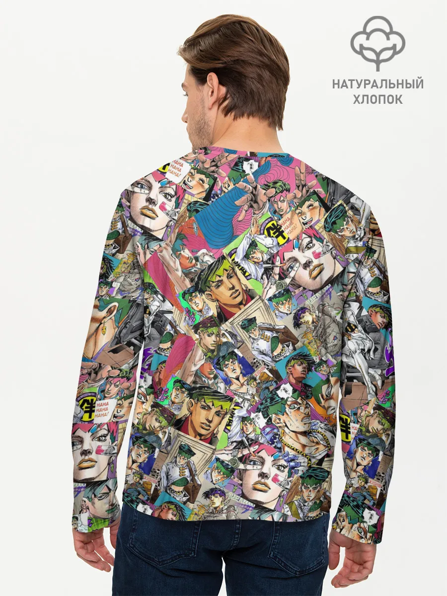 Мужской лонгслив базовый / JoJo Bizarre Adventure