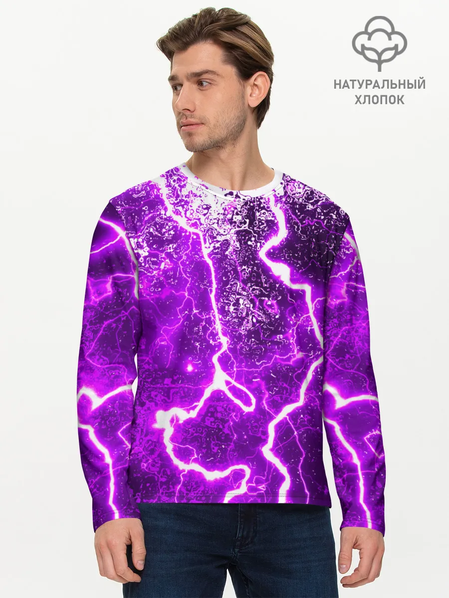 Мужской лонгслив базовый / НЕОНОВЫЙ STORM