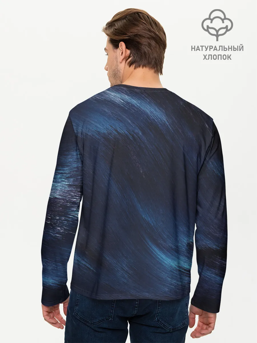 Мужской лонгслив базовый / ВОЛНЫ