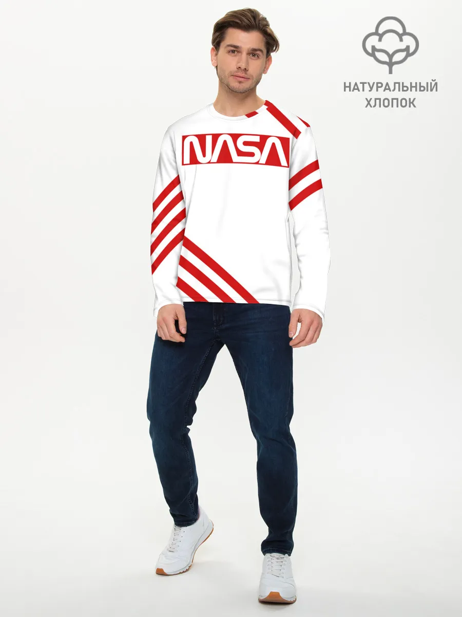 Мужской лонгслив базовый / NASA