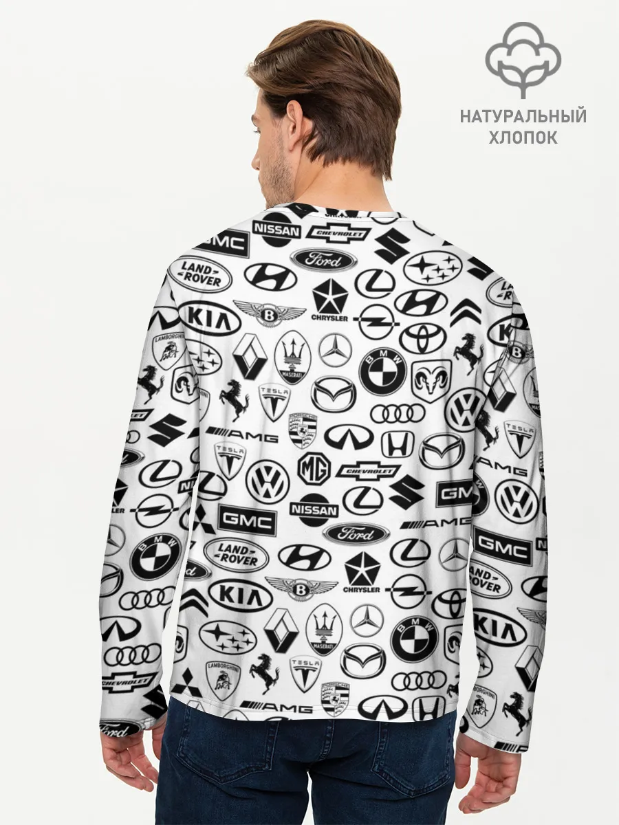 Мужской лонгслив базовый / ЛОГОТИПЫ АВТО