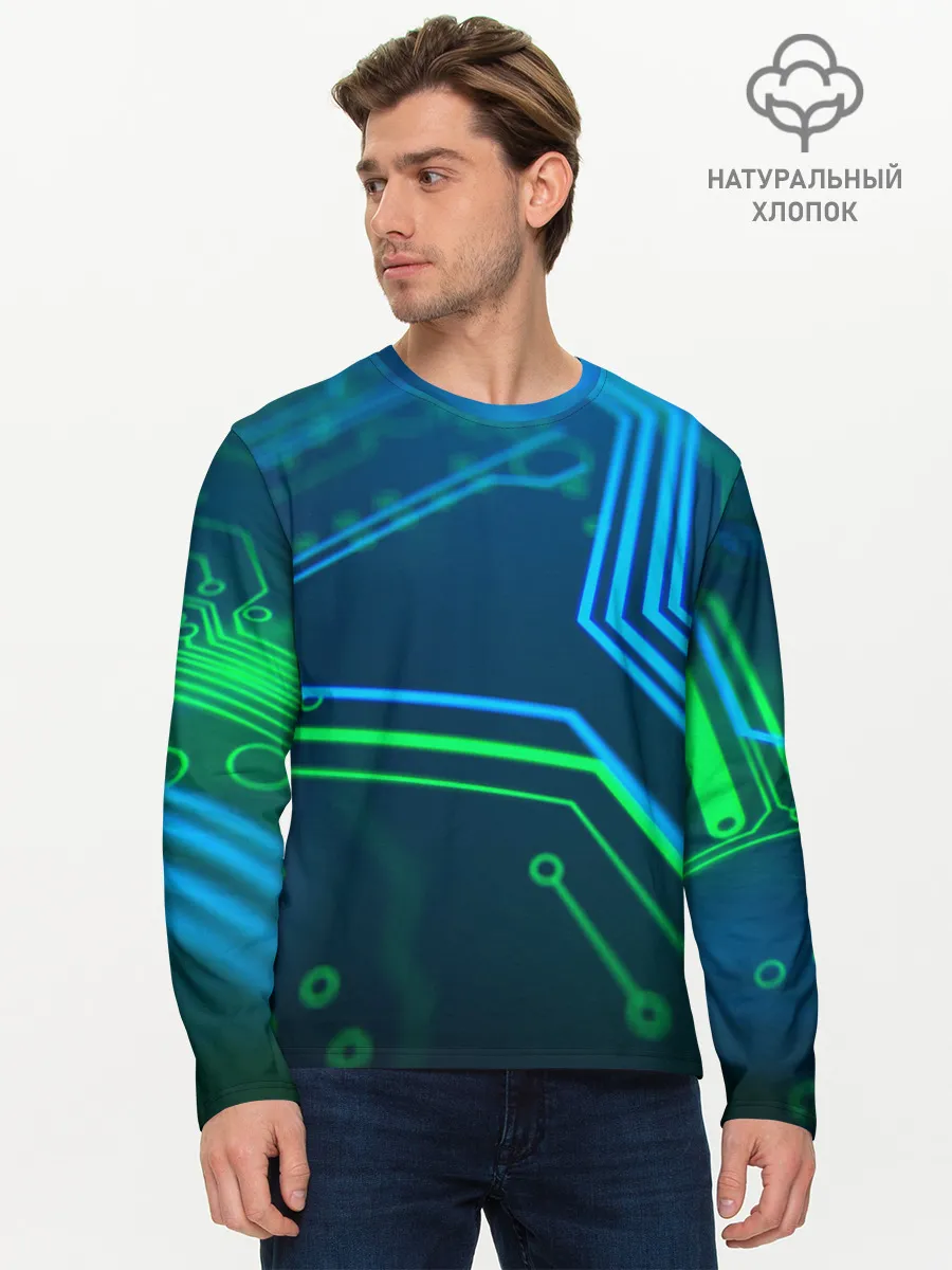 Мужской лонгслив базовый / ПРОГРАММИСТ
