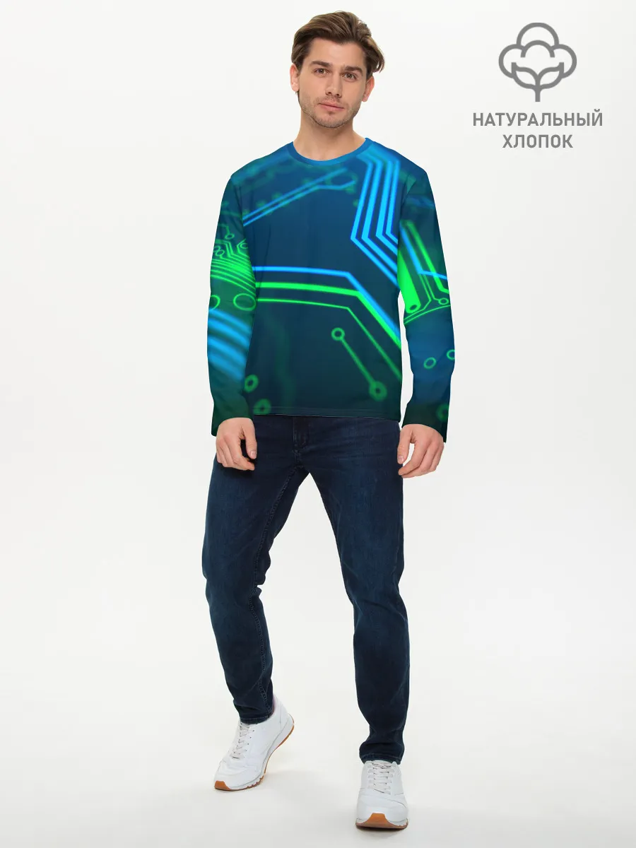 Мужской лонгслив базовый / ПРОГРАММИСТ