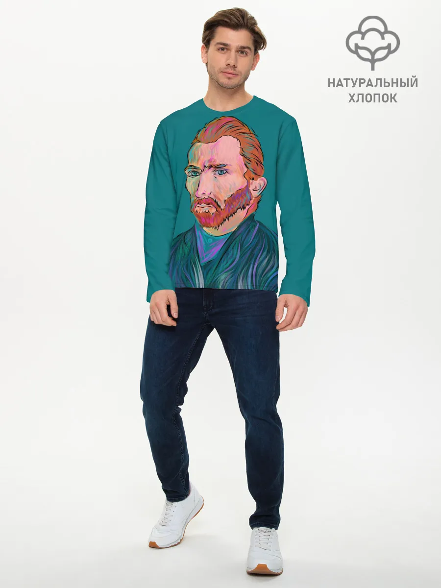 Мужской лонгслив базовый / Ван Гог