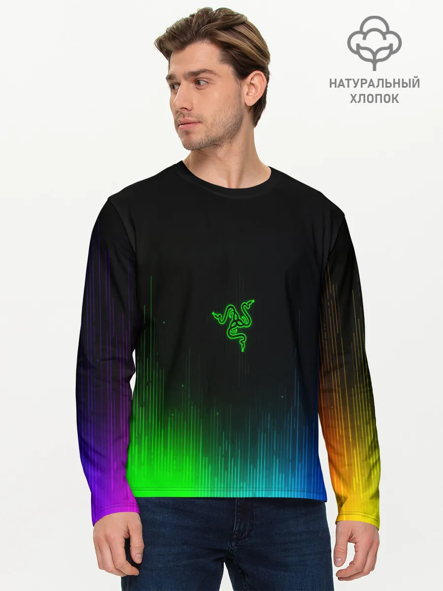 Мужской лонгслив базовый / RAZER NEON