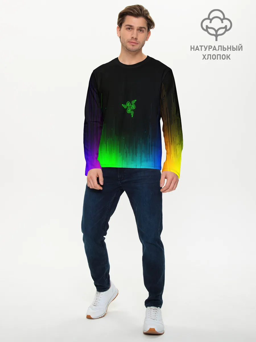 Мужской лонгслив базовый / RAZER NEON