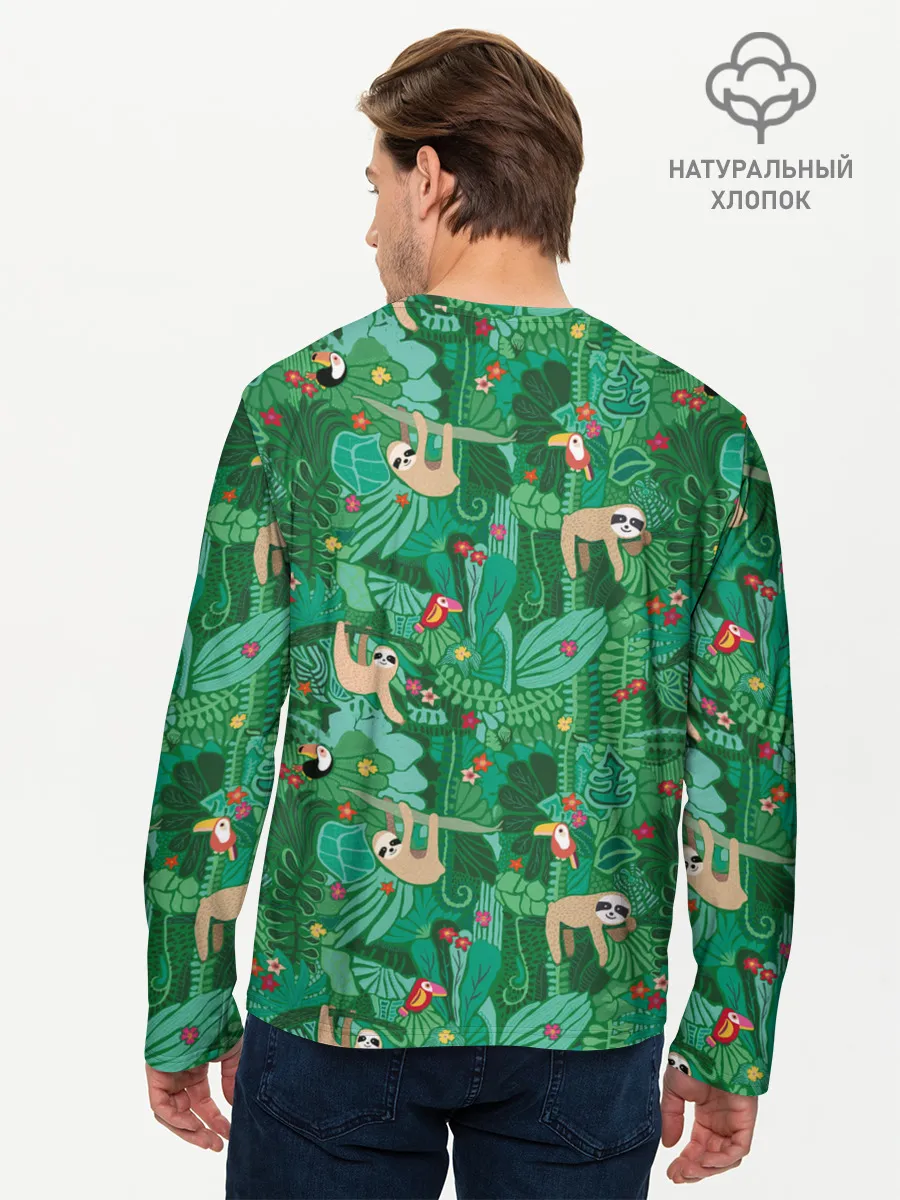 Мужской лонгслив базовый / Ленивцы