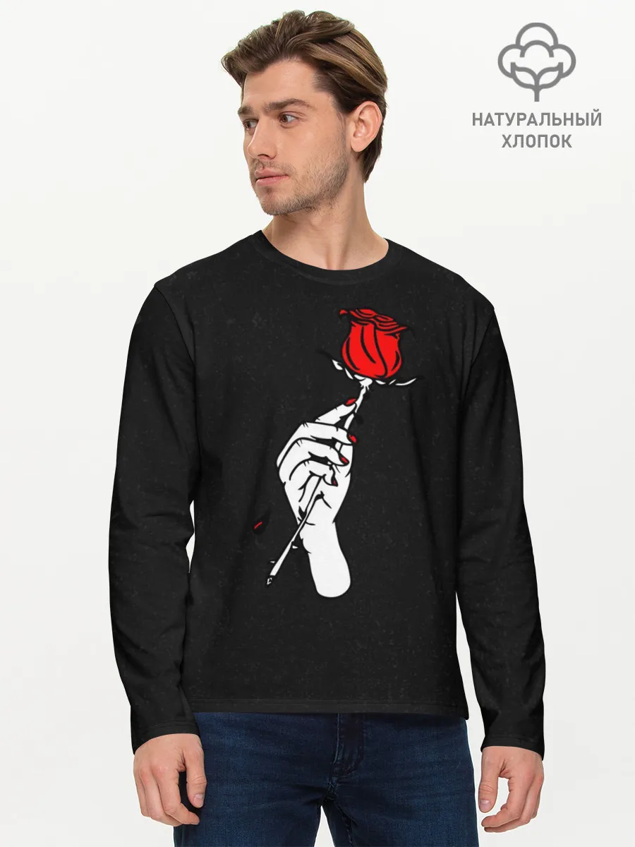 Мужской лонгслив базовый / Lil Peep