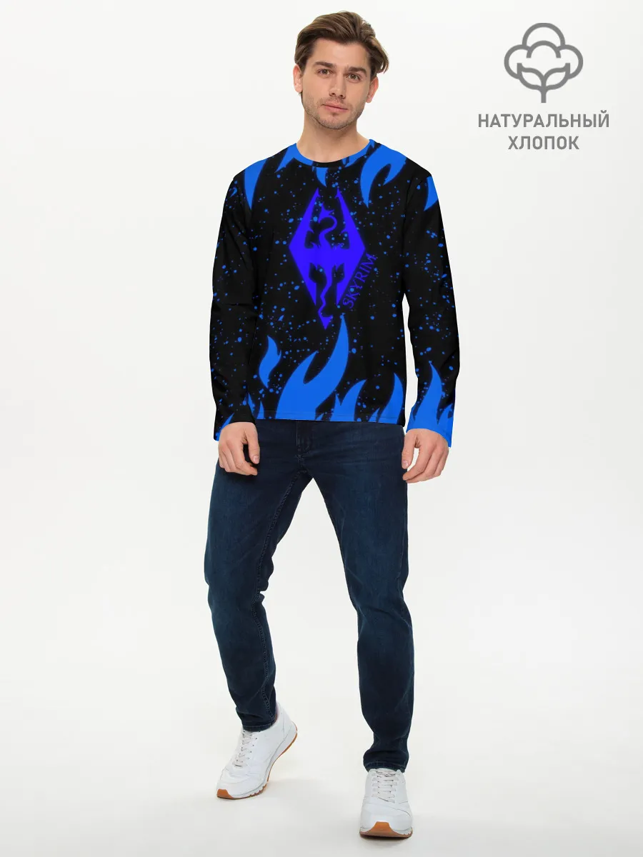 Мужской лонгслив базовый / SKYRIM