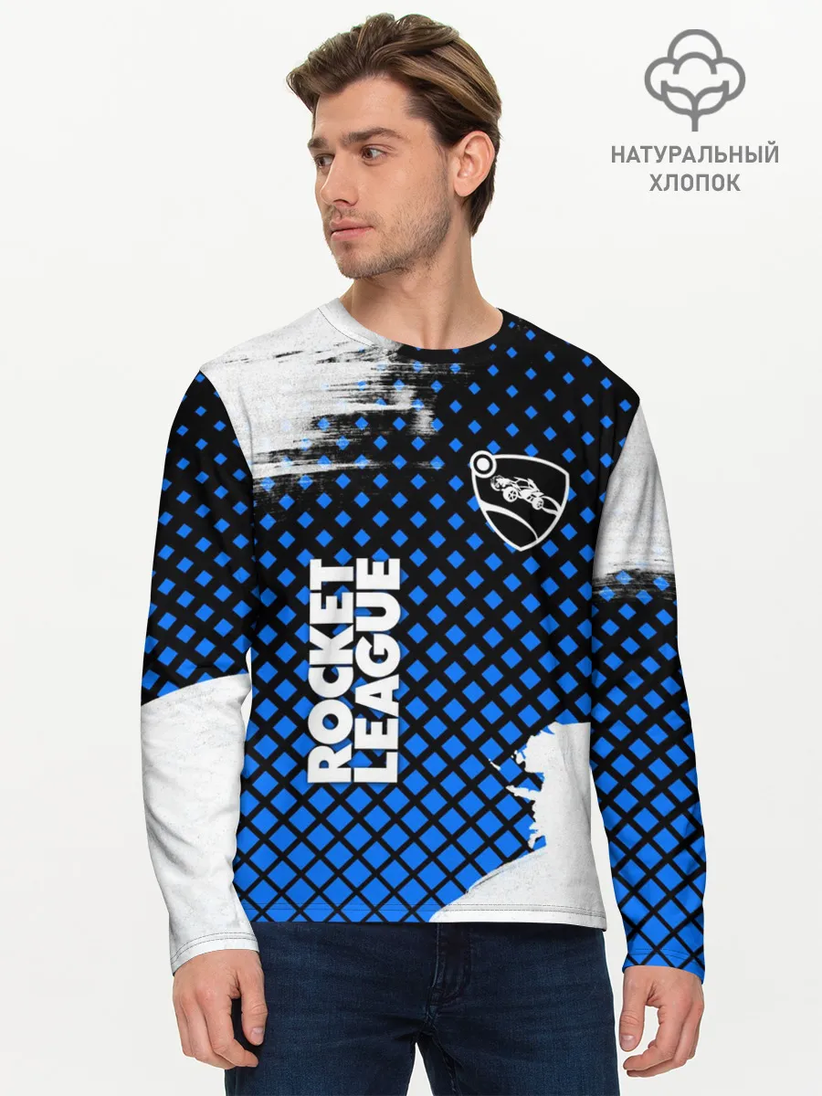 Мужской лонгслив базовый / ROCKET LEAGUE