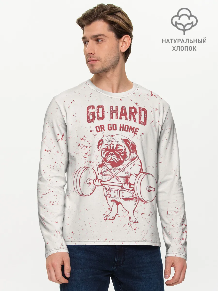 Мужской лонгслив базовый / GO HARD